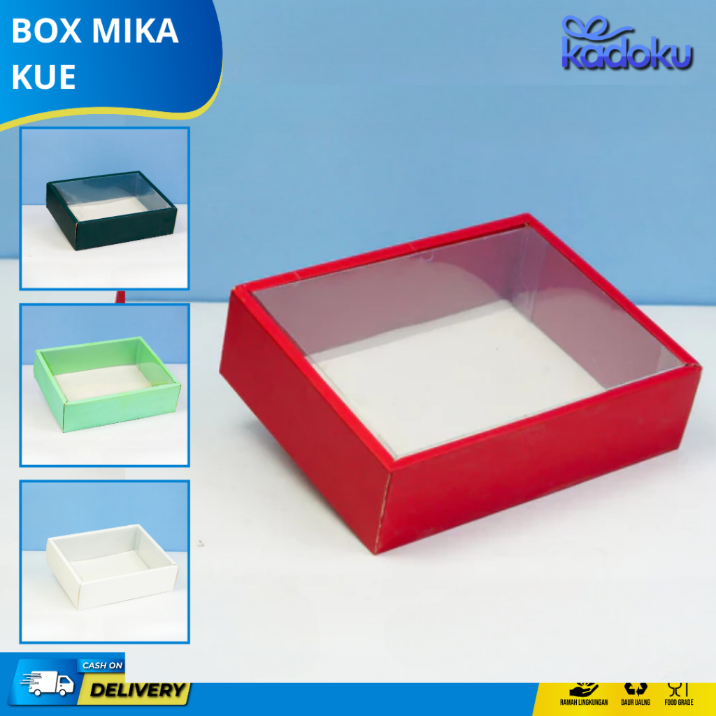 Jual Box Mika / Kotak Kue Mika / Box Mika Brownies Spiku / Box ...