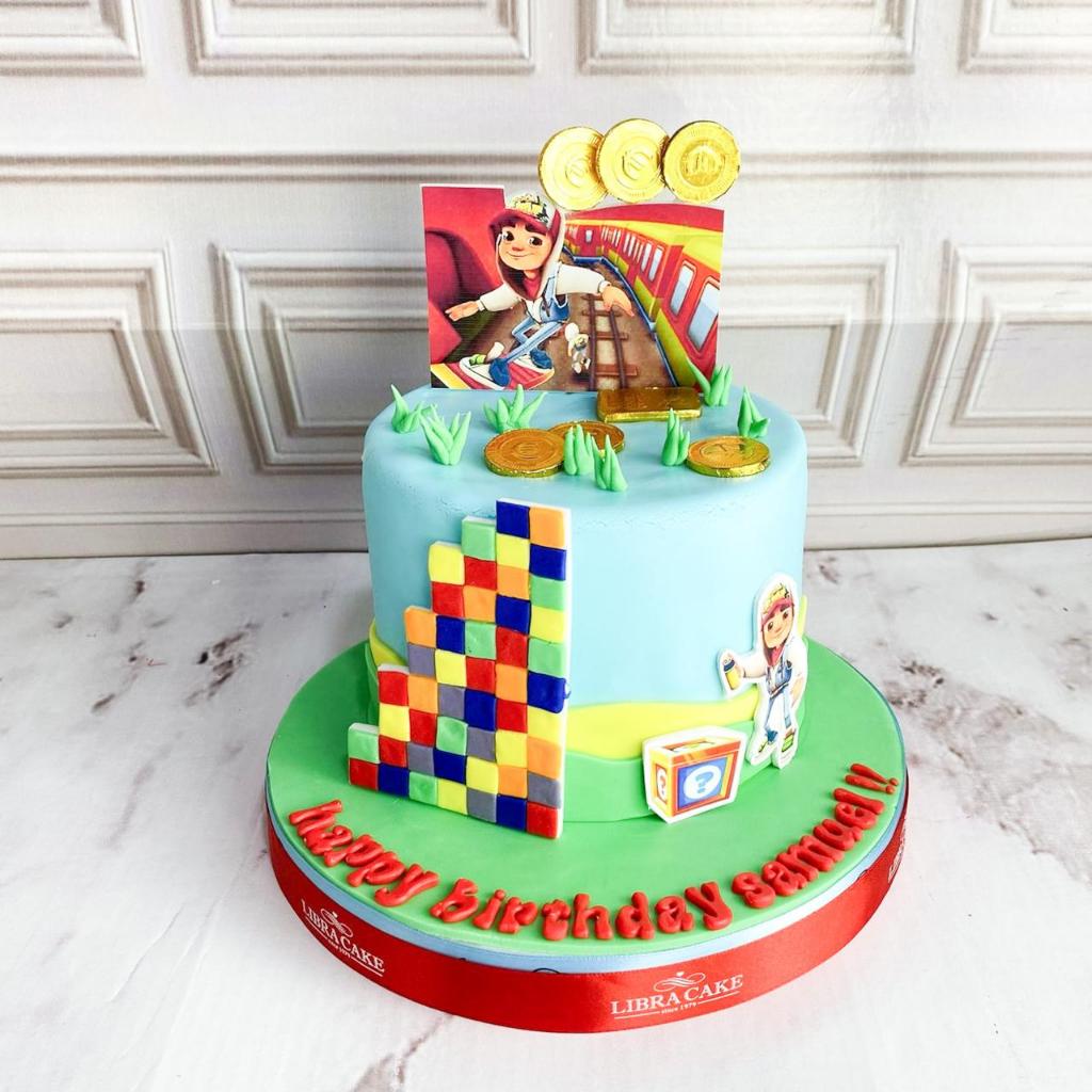 Jual Kue Ulang Tahun/Birthday Cake/Kue Tema Subway Surfers/Kue Birthday