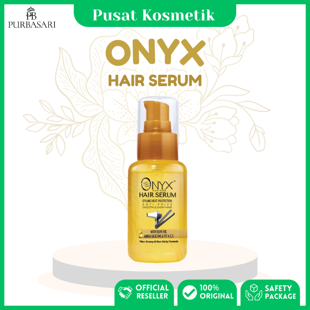 Jual ONYX Hair Serum | Styling Heat Protection Perawatan Rambut Kering ...