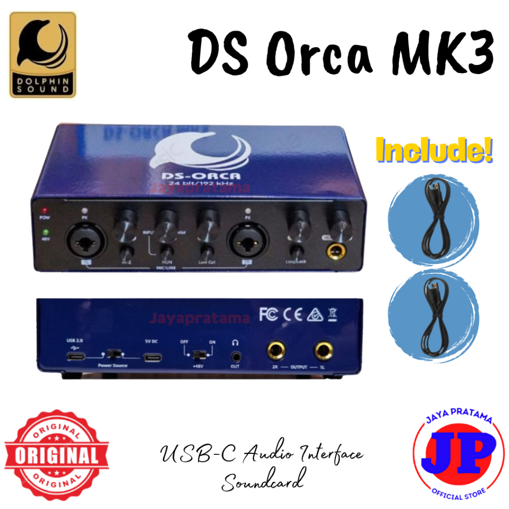 Jual Dolphin Sound DS Orca MK3 USB-C Audio Interface Soundcard Dolphin ...