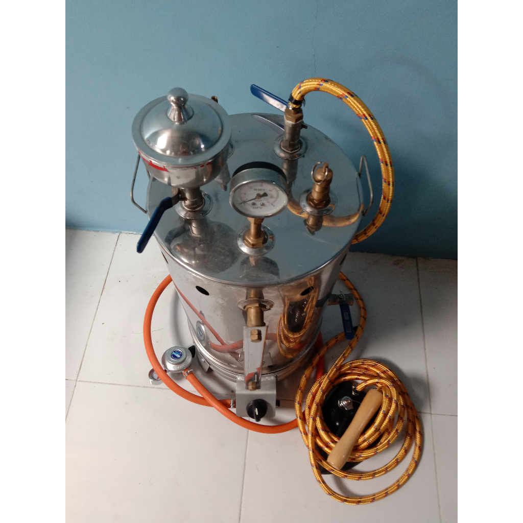 Jual (BISA COD) PROMOO BESARR SETRIKA UAP GAS BOILER LAUNDRY 10 LITER ...