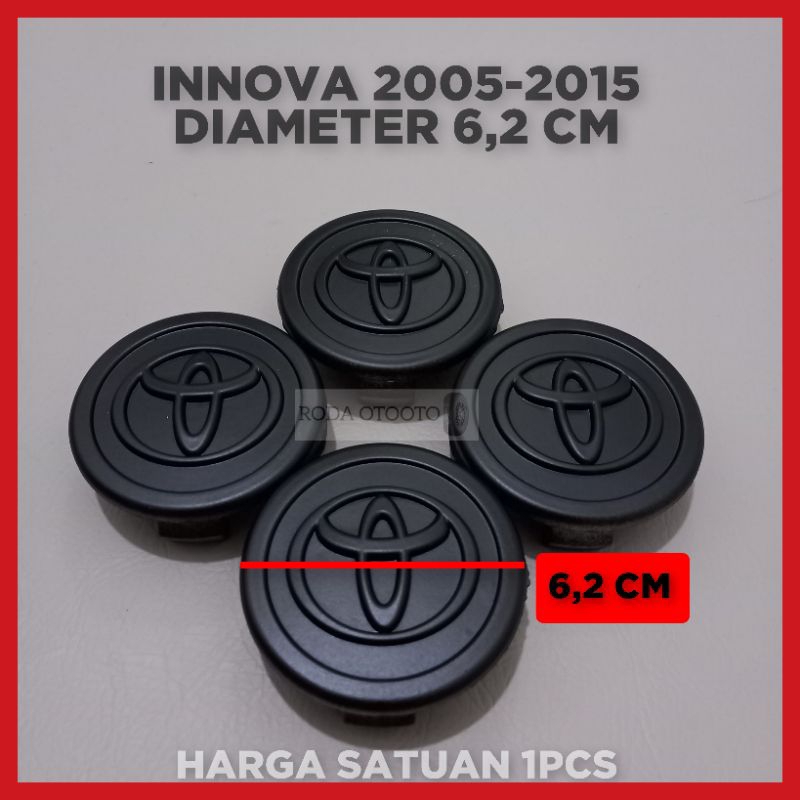 Jual Dop roda tutup velg mobil INNOVA 2005-2015 diameter 6,2 cm warna ...