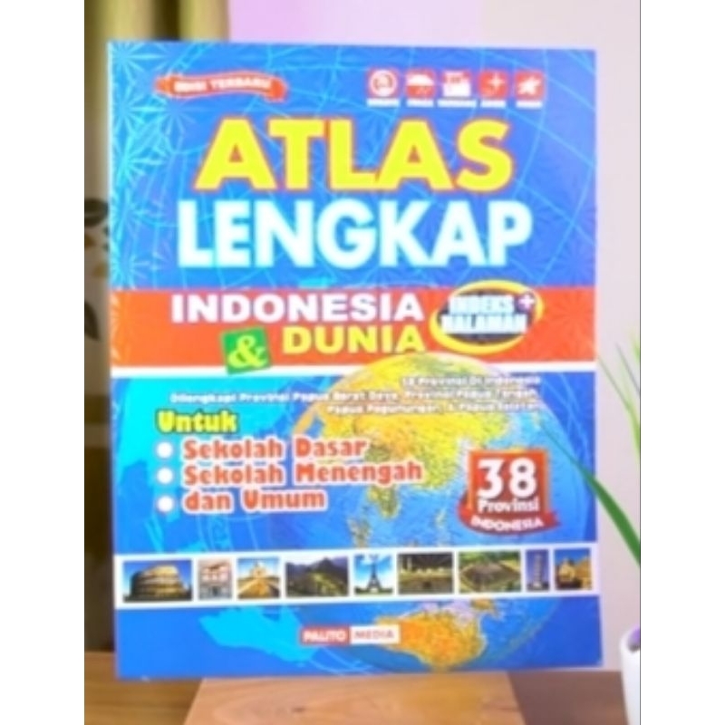 Jual Buku Atlas Lengkap indonesia dan dunia 38 provinsi | Shopee Indonesia