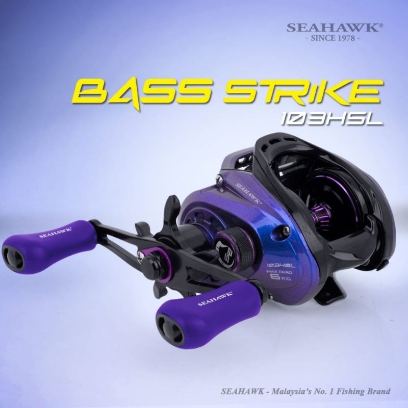 Jual Reel Bc Seahawk Bass Strike 103 Hsl | Shopee Indonesia
