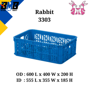 Jual Rabbit Keranjang Container Box Industri Plastik 3303 Termurah ...