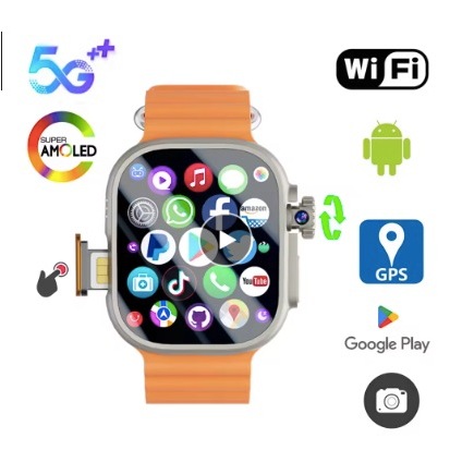 Jual Orbit DW100 4G/5G Android Smartwatch with GPS 3GB+32GB 2.29-inch ...