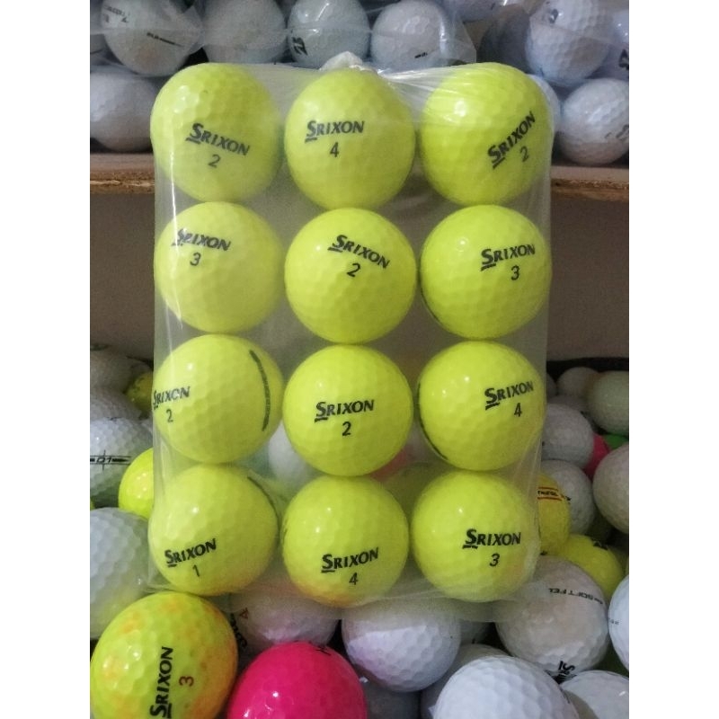 Jual BOLA.GOLF.SRISXON.Kuning.GRADE.A.ORIGINAL.ISI.7.pcs | Shopee Indonesia