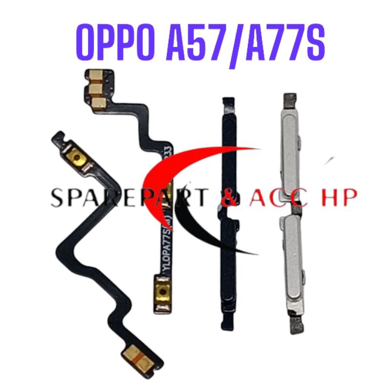 Nappe Volume Pour Smartphone Oppo A57s / A77s - Pièce Détachée - Occasion Fonctionnelle