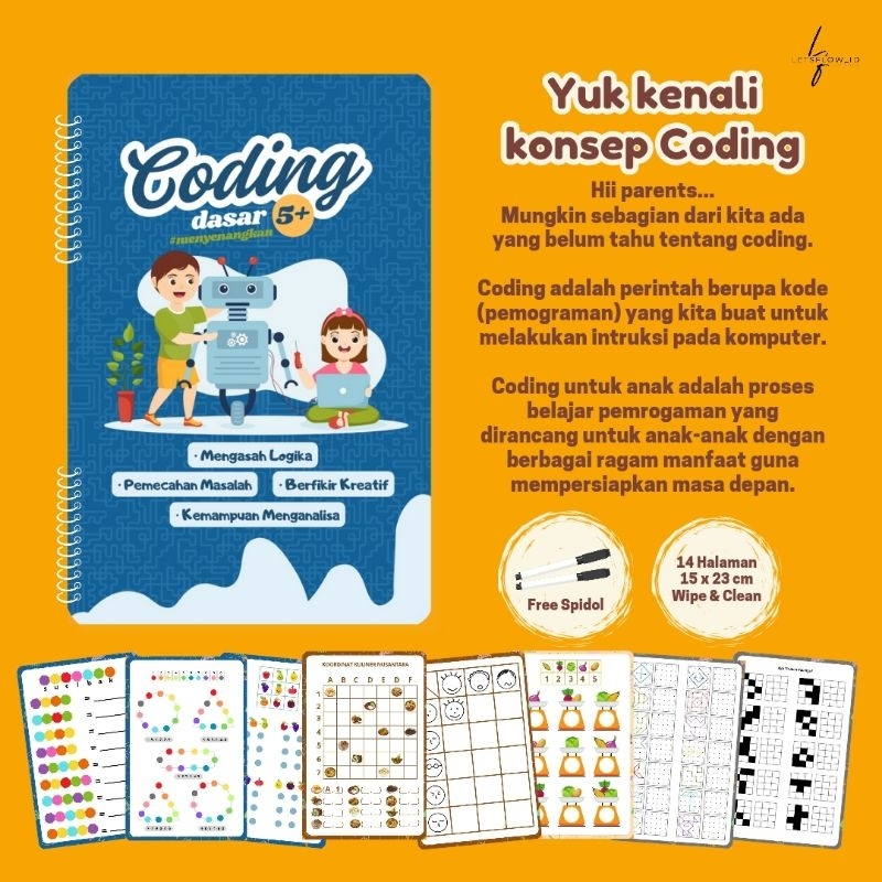 Jual Buku Belajar Coding | Coding Anak 5 Tahun | Coding for Kids ...