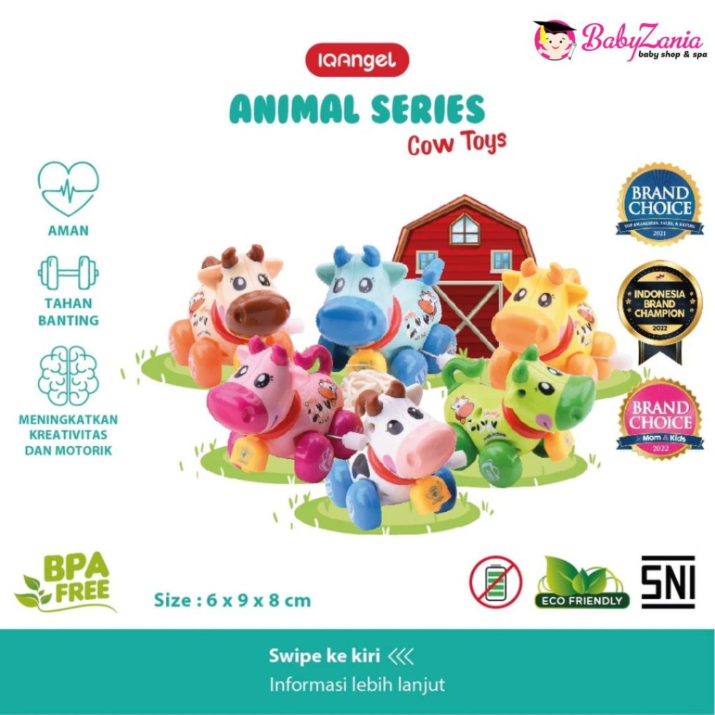 Jual IQAngel Cow Toys / Mainan Edukatif Bayi / Mainan Motorik Anak ...