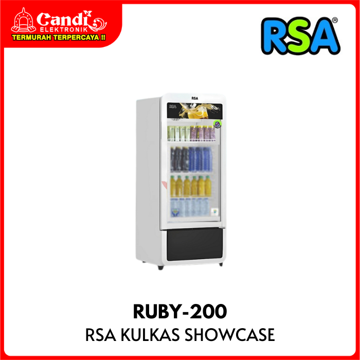 Jual RSA Showcase Kapasitas 200 Liter Display Cooler RUBY200 RUBY-200 ...