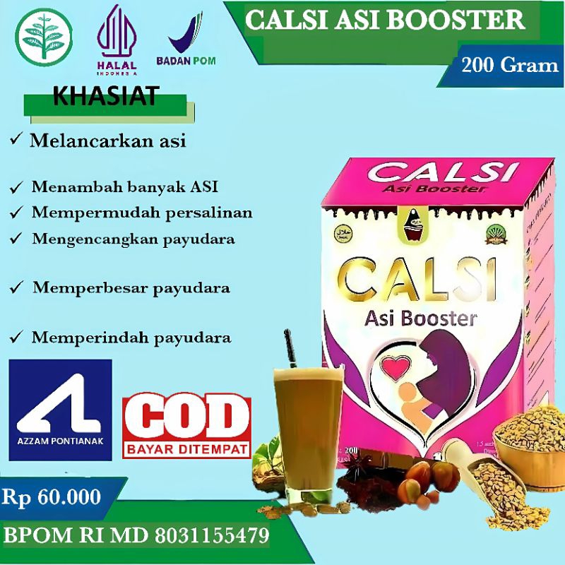 Jual Calsi asi booster penambah asi pelancar asi 5 sashet | Shopee ...