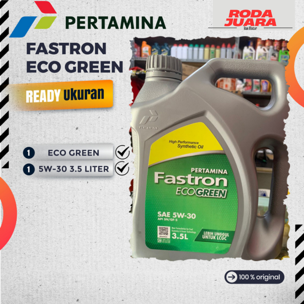 Jual OLI MESIN PERTAMINA FASTRON Eco Green OLI MOBIL LCGC SAE 5W-30 3 ...