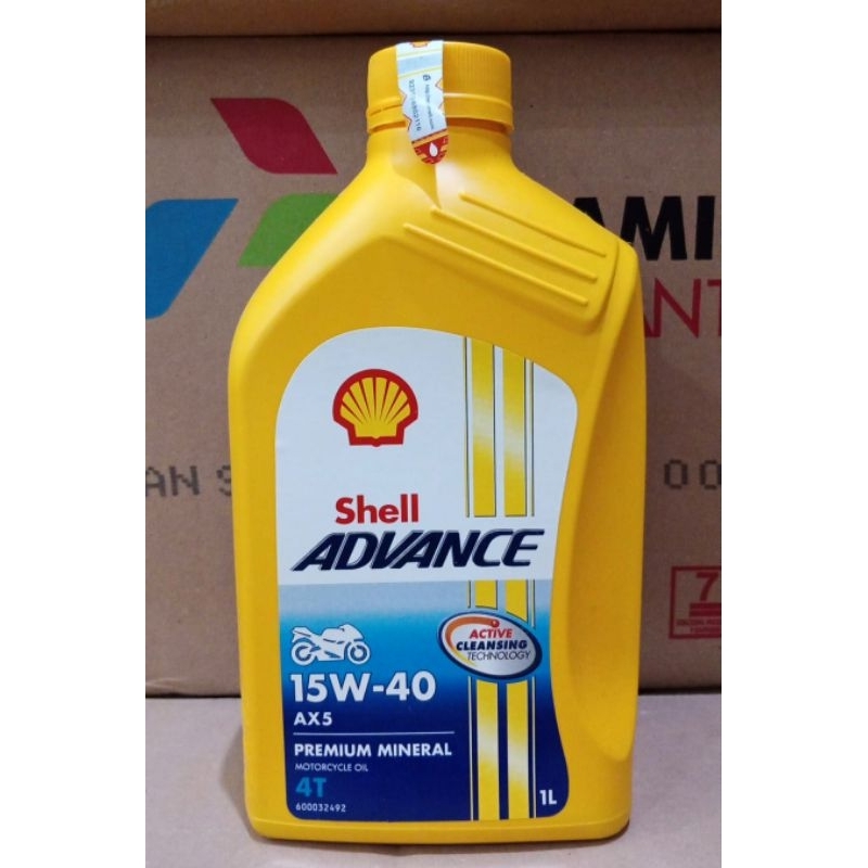 Jual Shell Advance AX5 15W-40 4T 1Liter Oli Motor | Shopee Indonesia