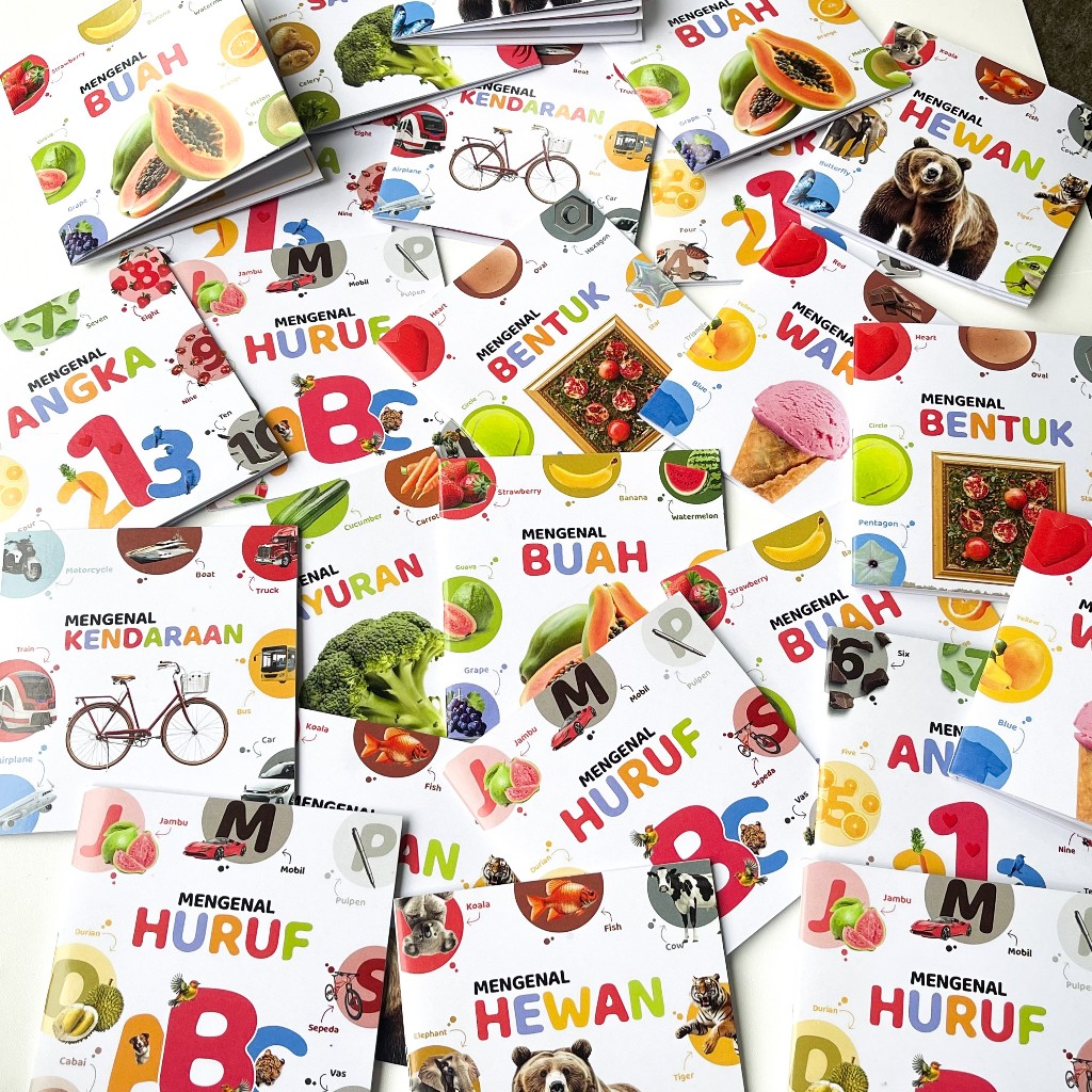 Jual Mini Book Buku Pengenalan Pengetahuan Anak Balita Bilingual ...