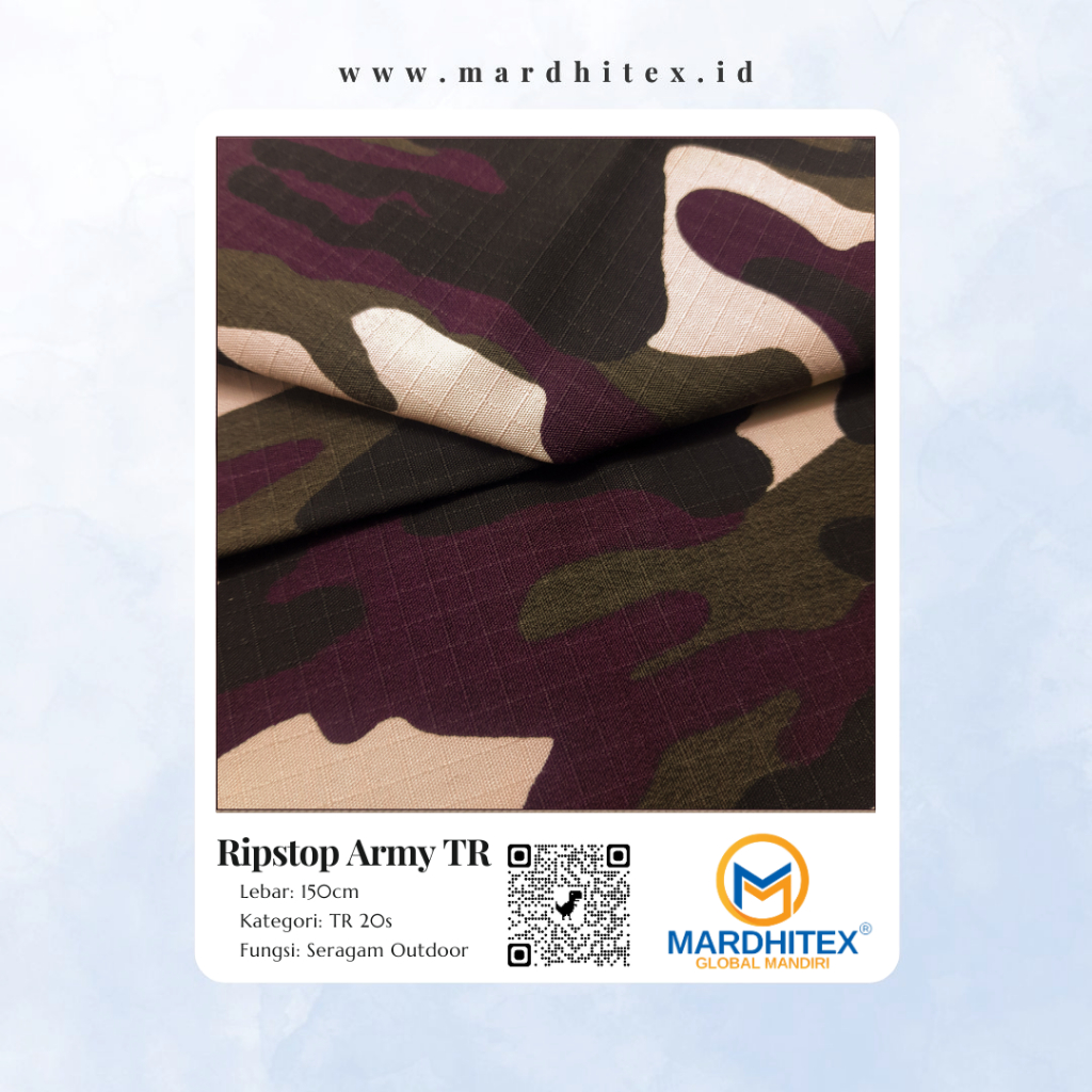 Jual Kain Loreng Ripstop TR, Outwear. Eceran per Meter | Shopee Indonesia