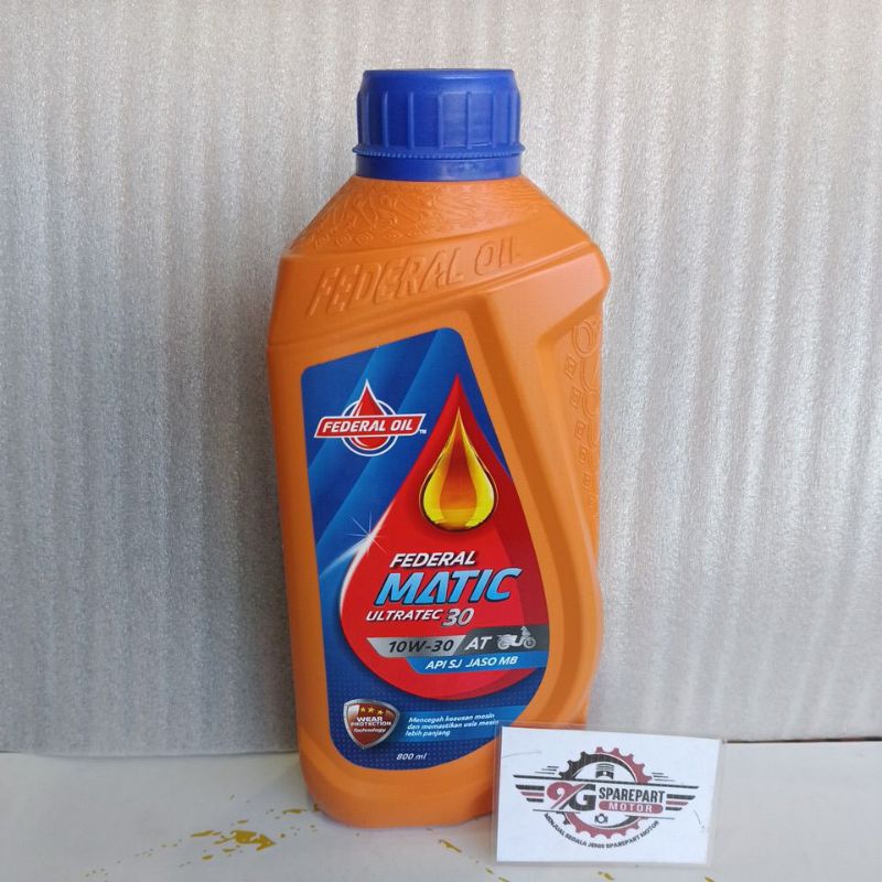 Jual Oli federal matic 10W-30 AT 800m (ORANGE) | Shopee Indonesia