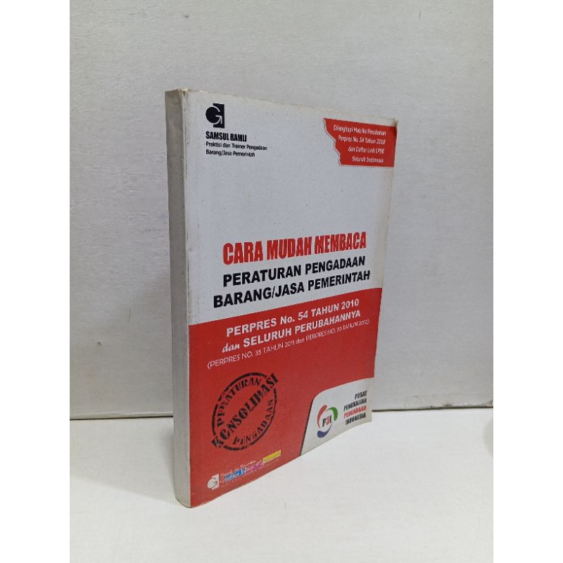 Jual Cara Mudah Membaca Peraturan Pengadaan Barang Dan Jasa Pemerintah ...