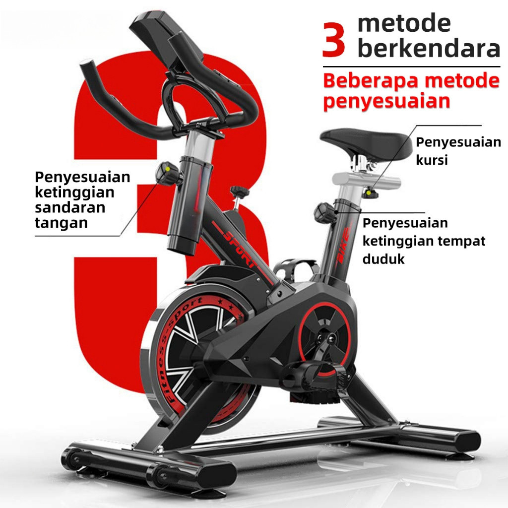 [COD] Sepeda statis Spinning Bike Tes Detak Jantung Sepeda olahraga Exercise  Peralatan Olahraga