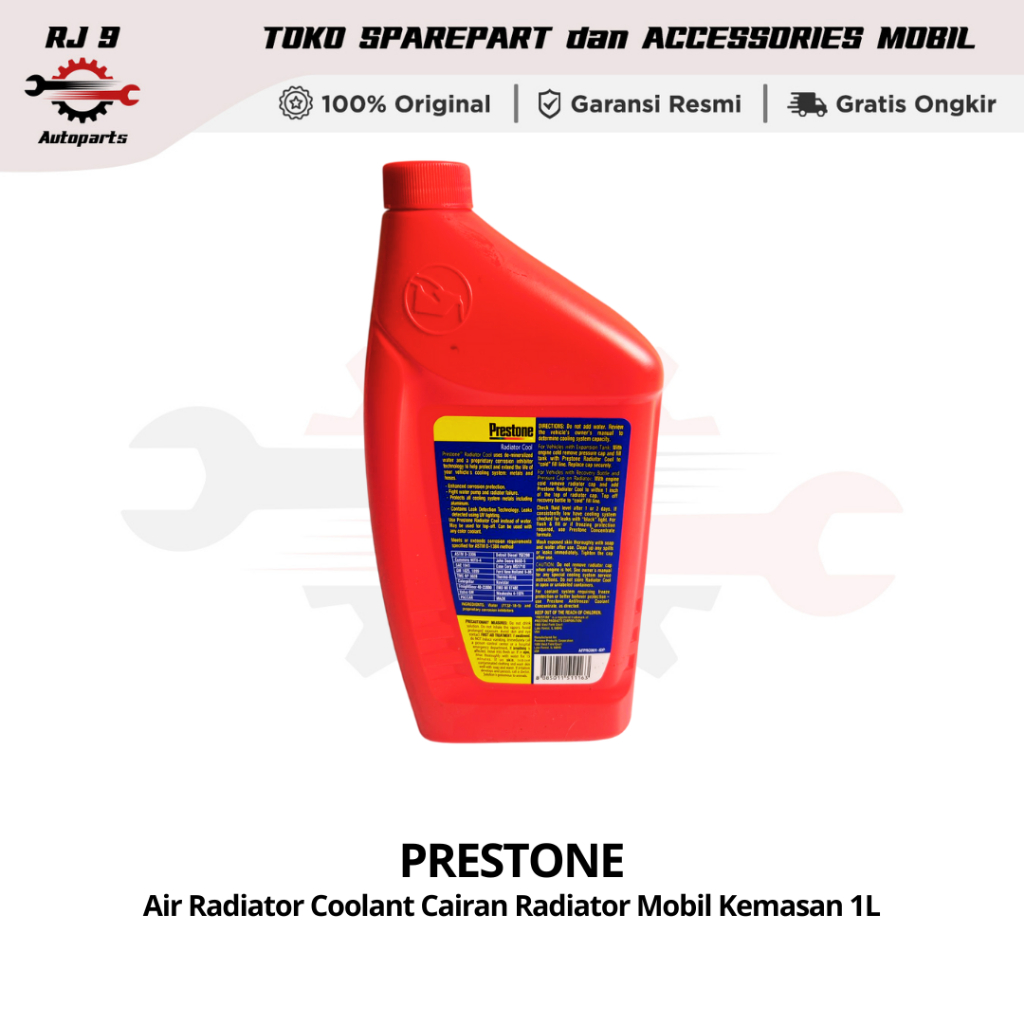 Jual Prestone Air Radiator Coolant Cairan Radiator Mobil Kemasan 1L ...