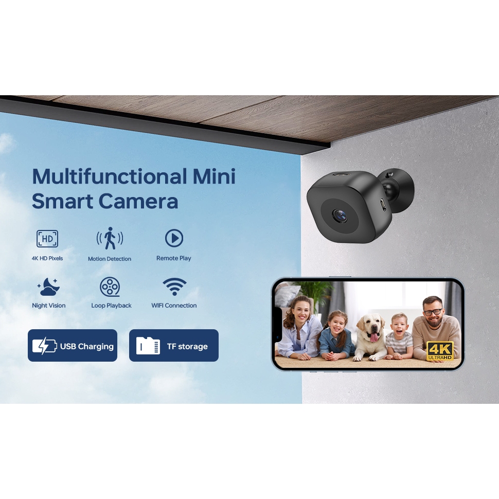 Jual SEYETU CCTV Mini Kamera Wifi Smart IP Camera Mini Spy Cam ...