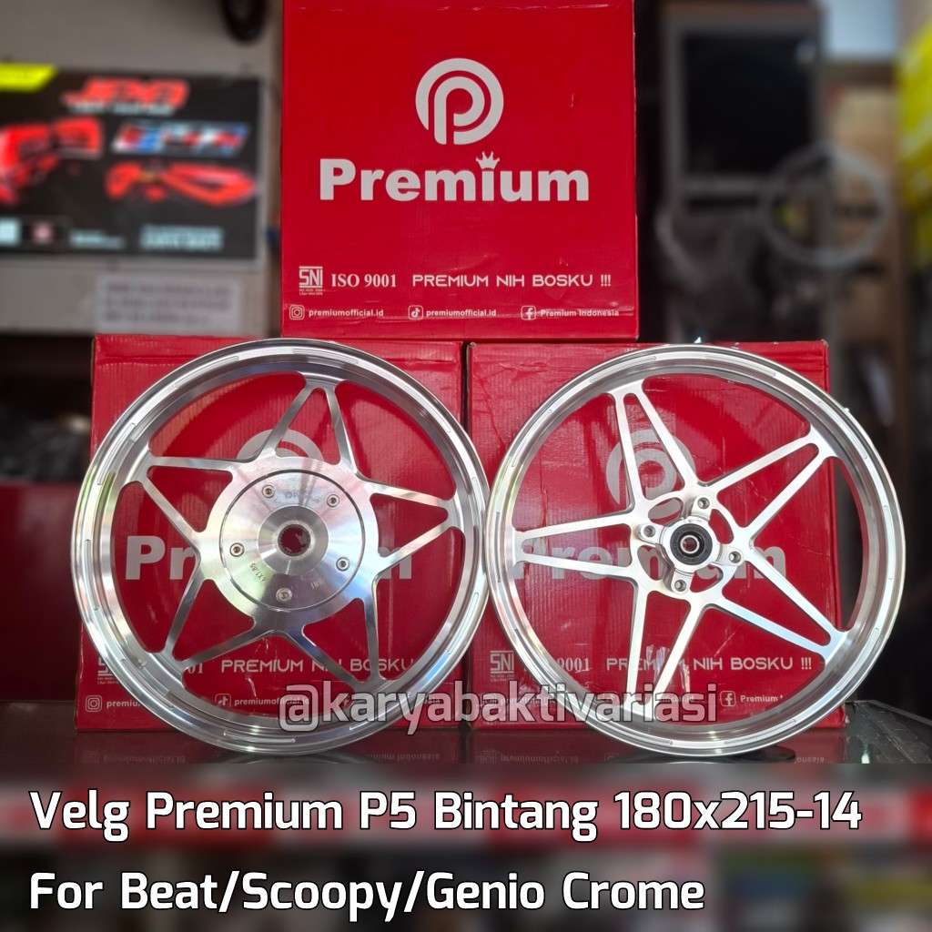 Jual VELG VD-PREMIUM P5 BINTANG MIO, BEAT, SCOOPY, GENIO, VARIO 125 ...
