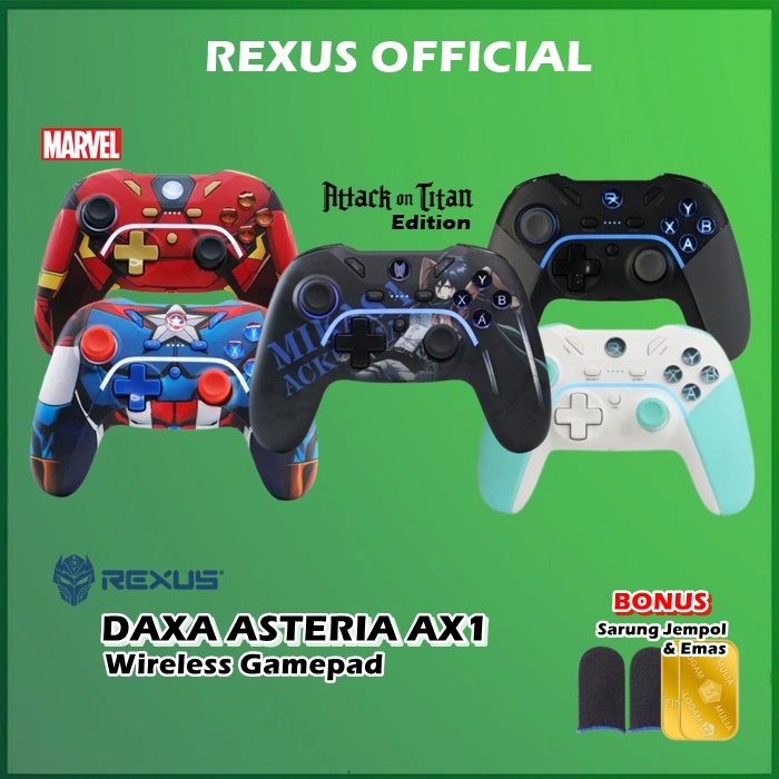 Jual Rexus Daxa Asteria AX1 Wireless Gamepad Joystick AX 1 | Shopee ...