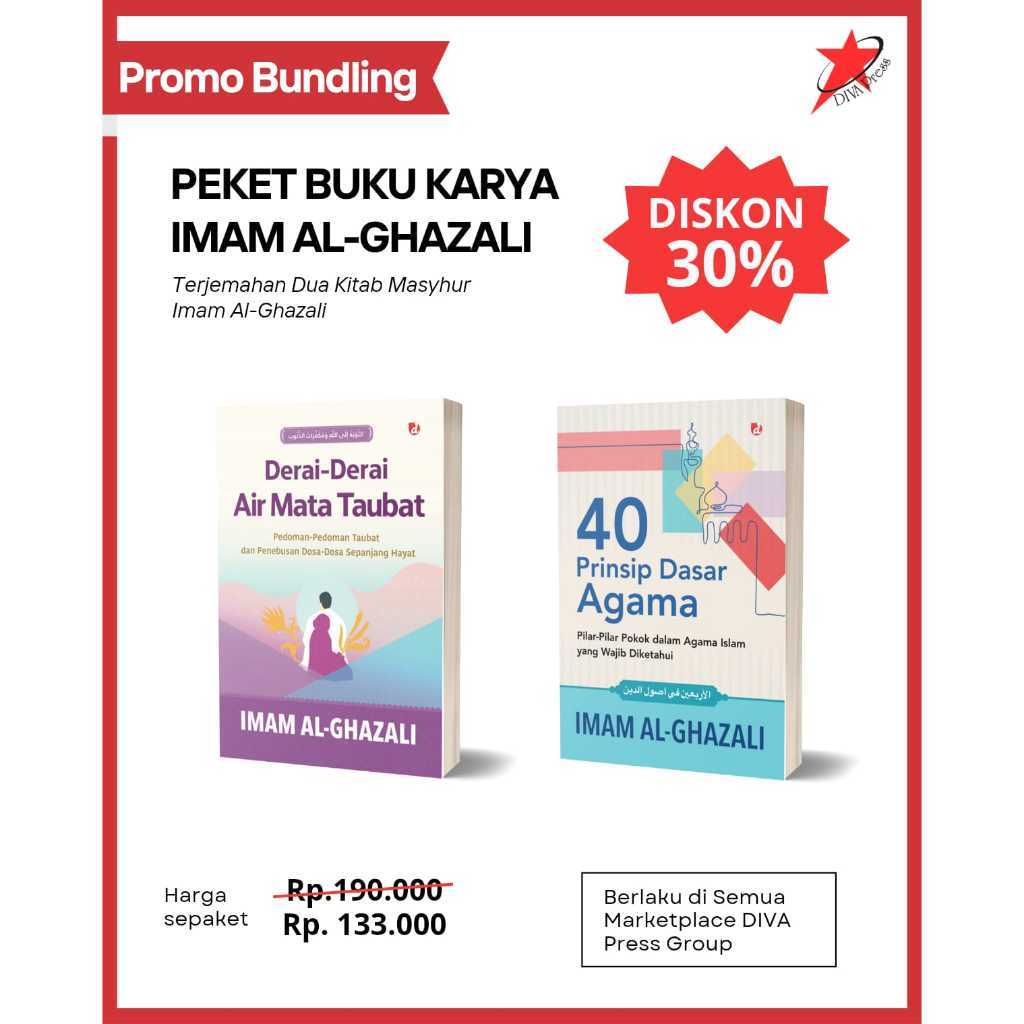 Jual DIVA Press Paket Buku Imam Al-Ghazali Derai-Derai Air Mata Taubat ...