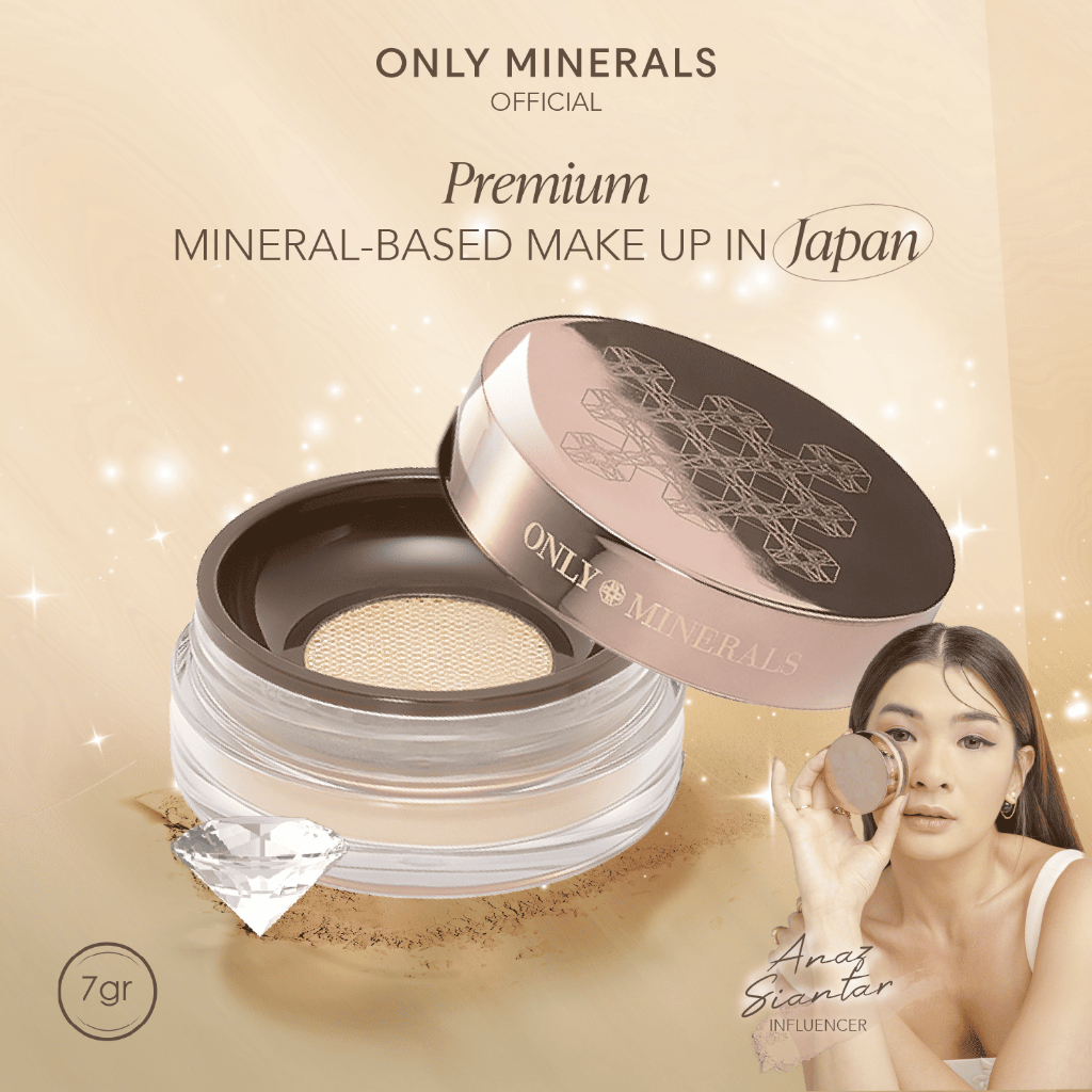 Jual Only Minerals Premium Foundation - 100% Mineral Diamond Powder ...
