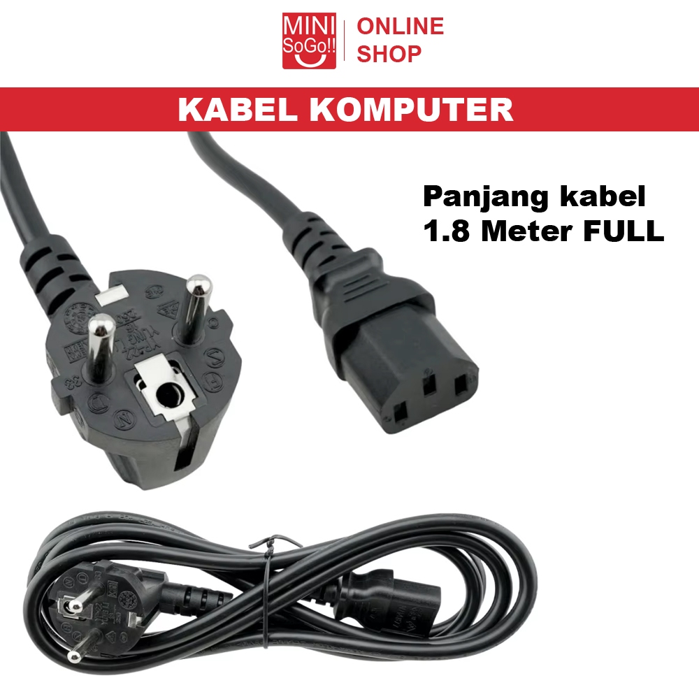 Jual Kabel Power PC Komputer / Kabel Power Magic com 1.8 Meter Full ...