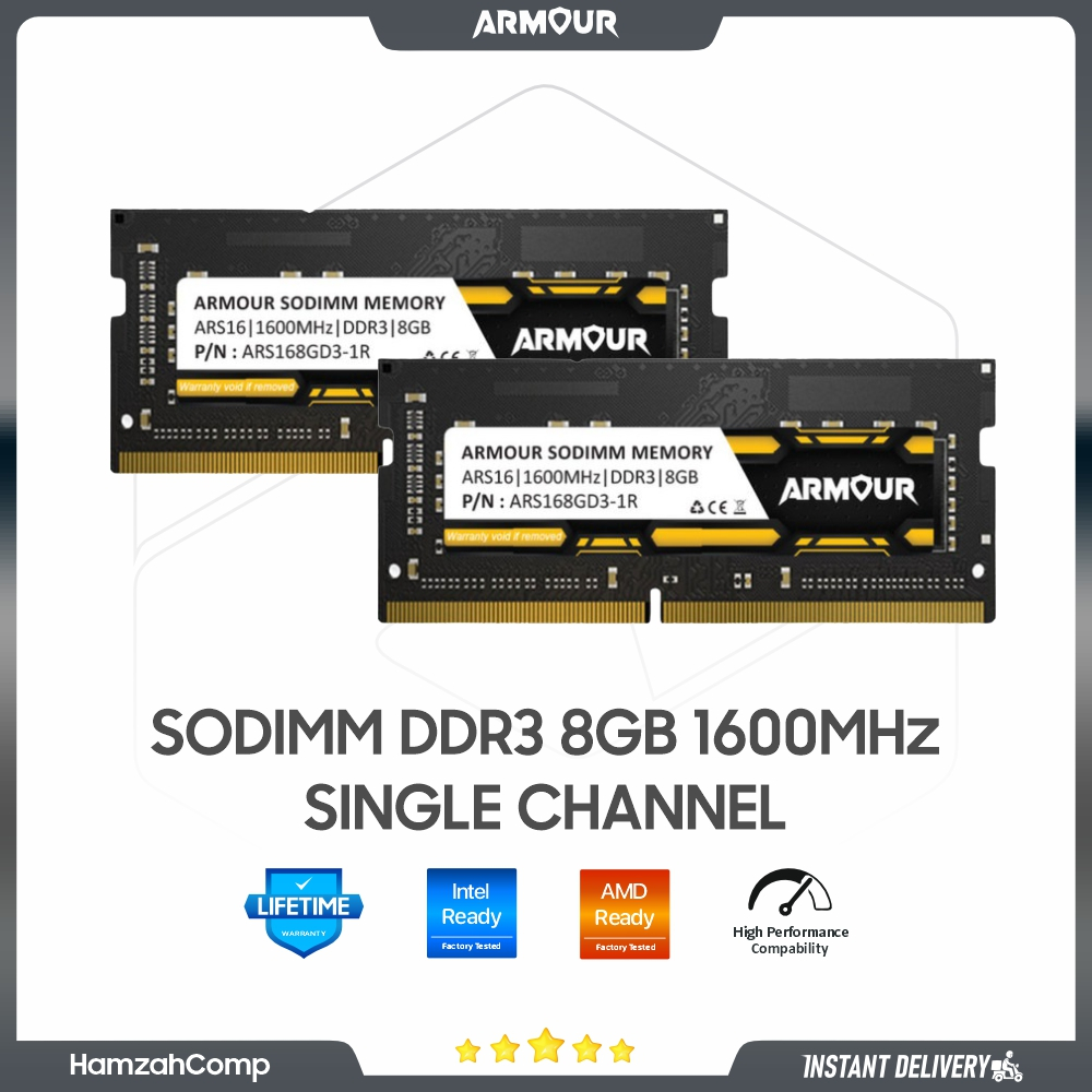 Jual RAM DDR3 8GB 1600MHz Armour RAM LAPTOP / RAM SODIMM | Shopee Indonesia
