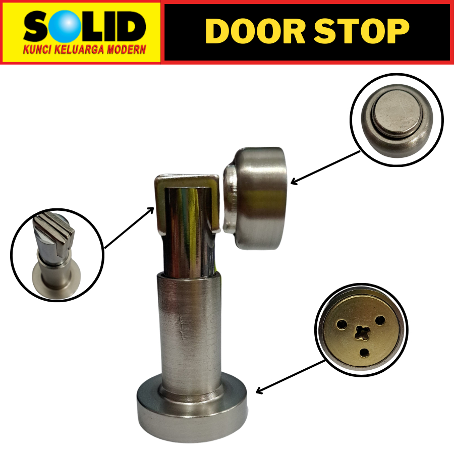 Jual SOLID DOOR STOP STP 646 STAINLESS STEEL SOLID DOOR STOPPER PINTU ...