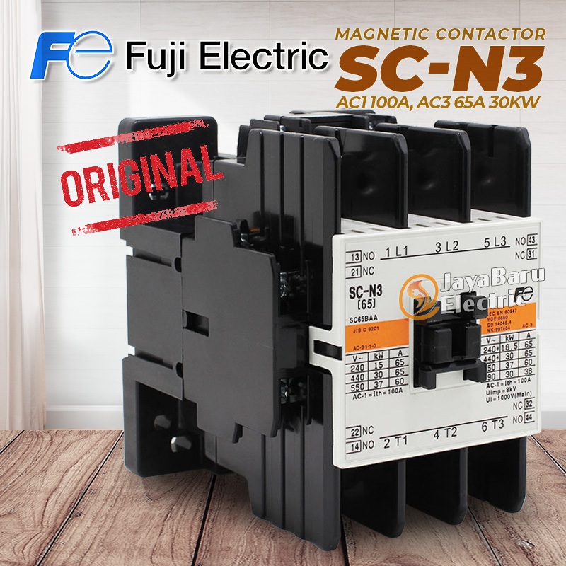 Jual FUJI Kontaktor / Contactor SC-N3 SCN3 110V 220V 380V AC Coil ...