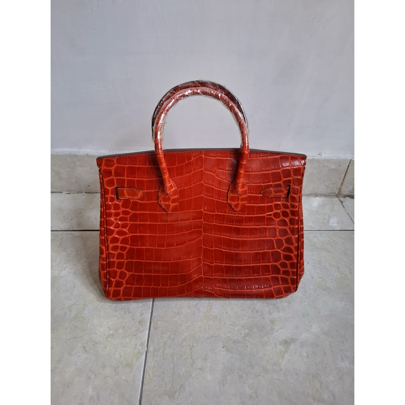 Jual BARU TAS MERAH MAROON HANDBAG TOTEBAG CROCO RED LUXURY ORI ...