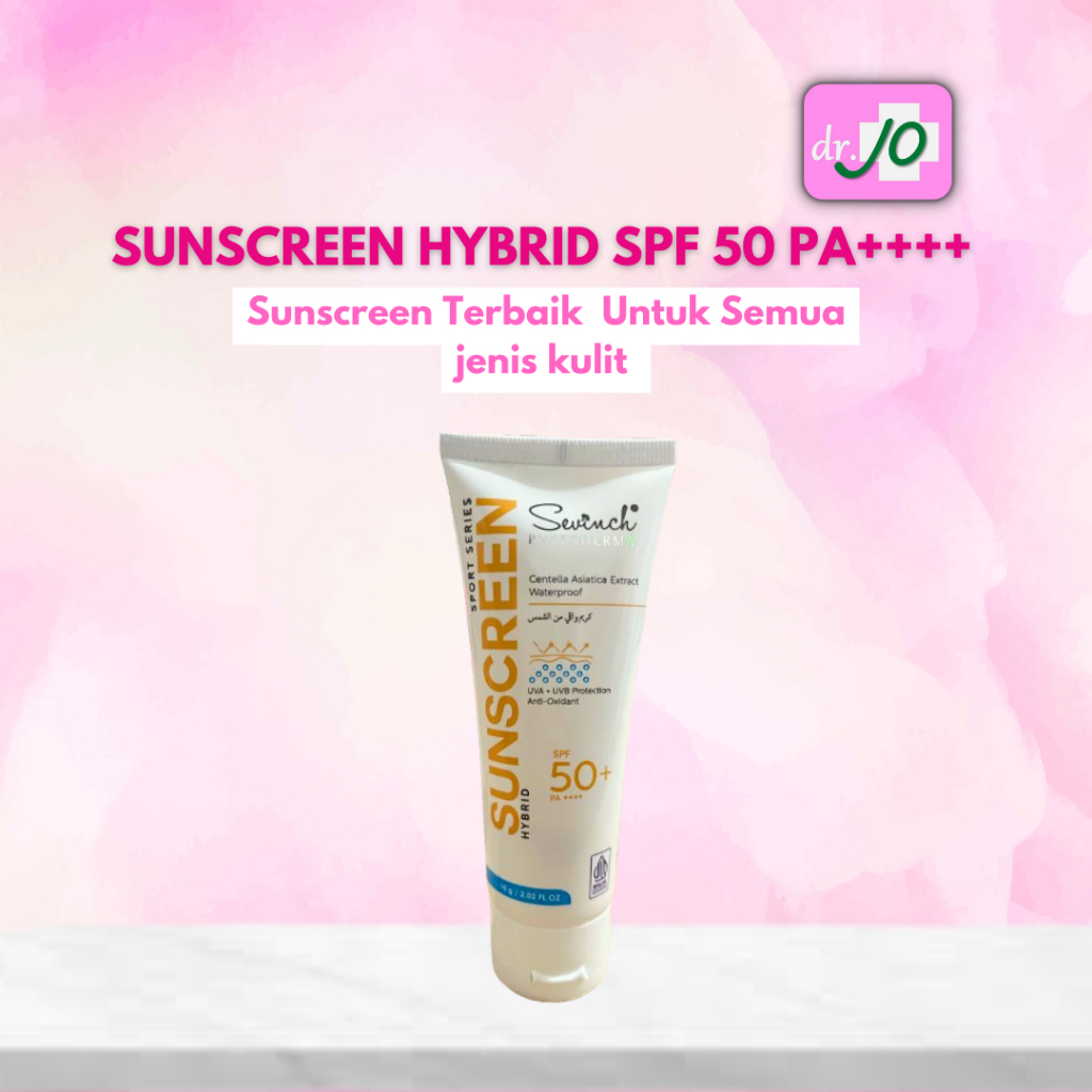 Jual PER 10GR 1 POT SUNSCREEN HYBRID SPF50+++ UNTUK JEMUA JENIS KULIT ...
