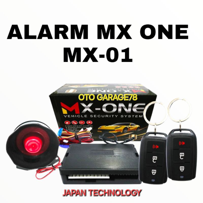Jual ALARM MOBIL MX ONE MX-01 ( JAPAN TECH ) | Shopee Indonesia