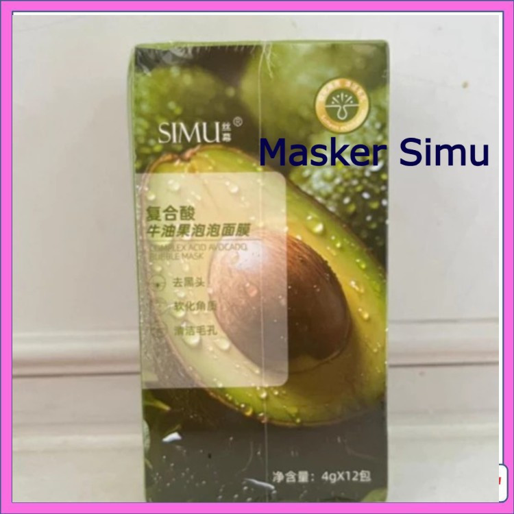 Jual Masker Gelembung Simu Alpukat Masker Wajah Mengangkat Komedo Dan ...