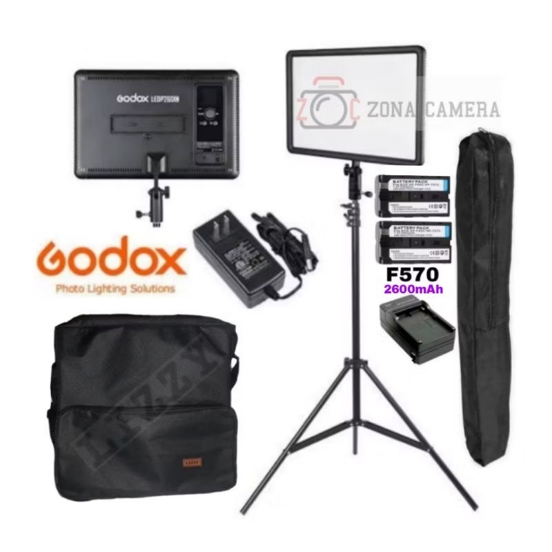 Jual Paket Godox P260c LED Video Light Komplit P260 C P260C P 260C ...
