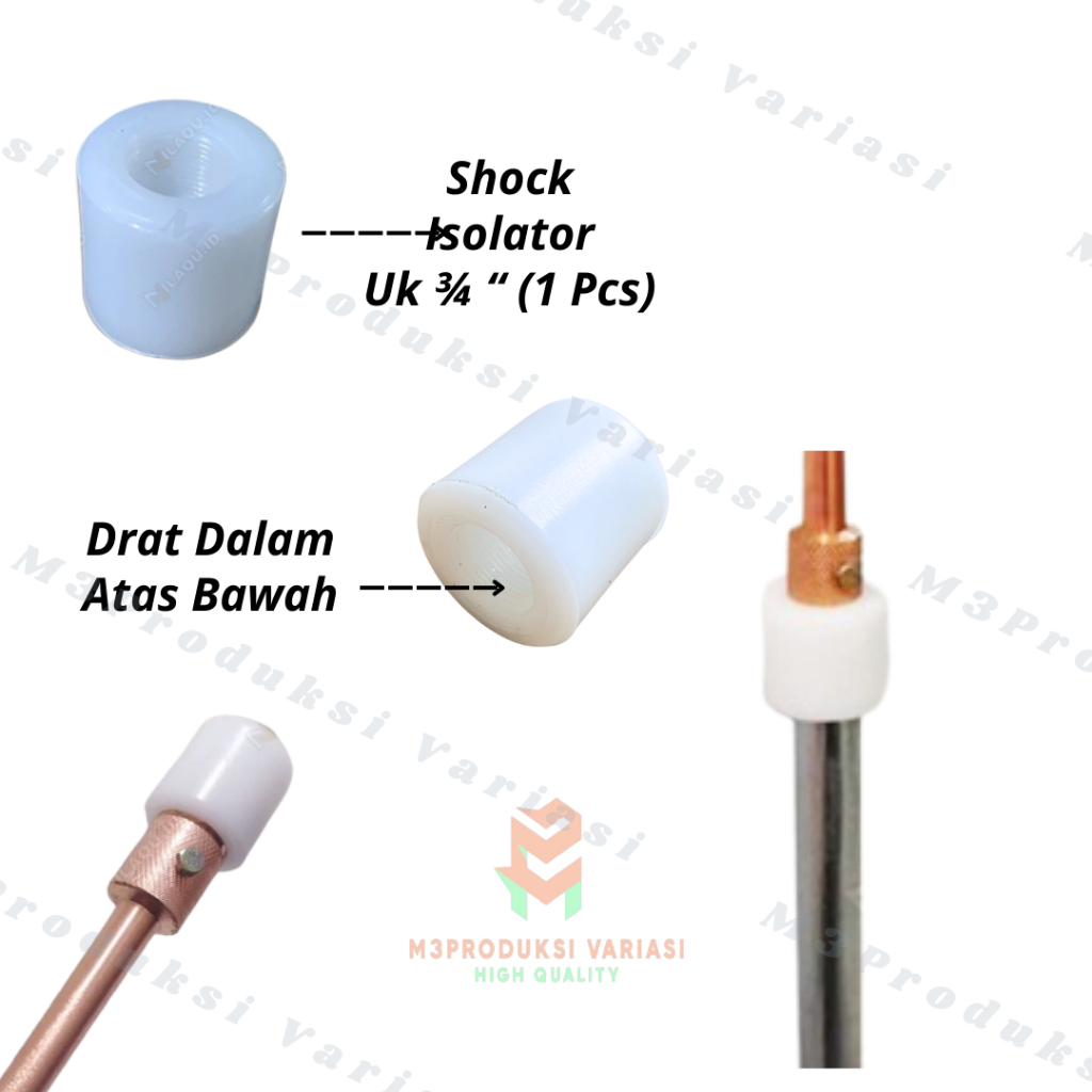 Jual Shok Isolator Nilon Anti Petir 3/4 Inch 1 inch Penghantar ...