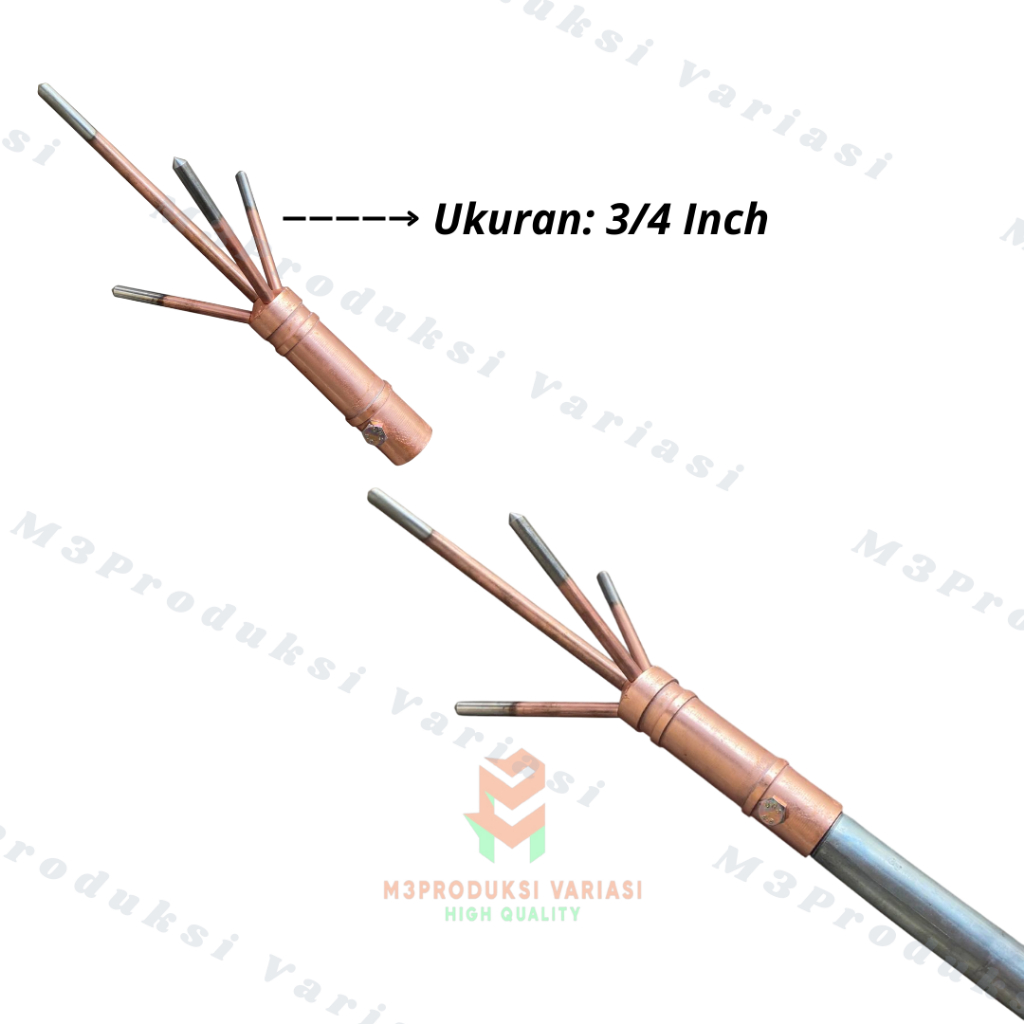 Jual Penangkal Anti Petir Trisula Untuk Rumah Splitzen 3/4 Inch ...