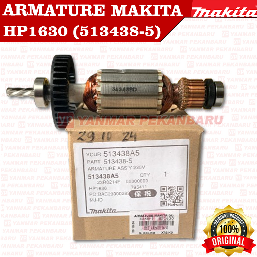 Jual HP1630 ARMATURE ANGKER ROTOR 513438-5 MAKITA ORIGINAL ASLI ...