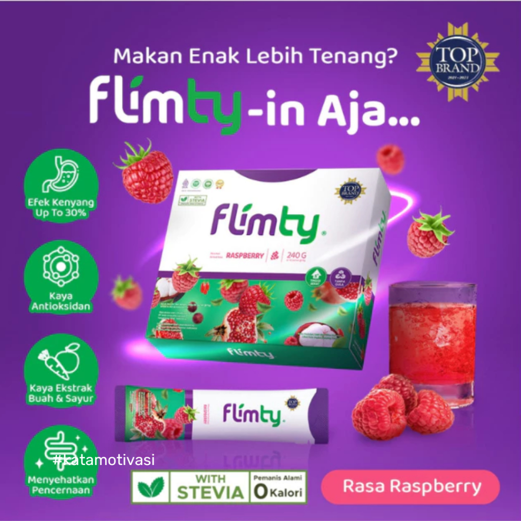 Jual Flimty Fiber Rasa Rasberry Obat Diet 1 Box 16 Sachet Original ...