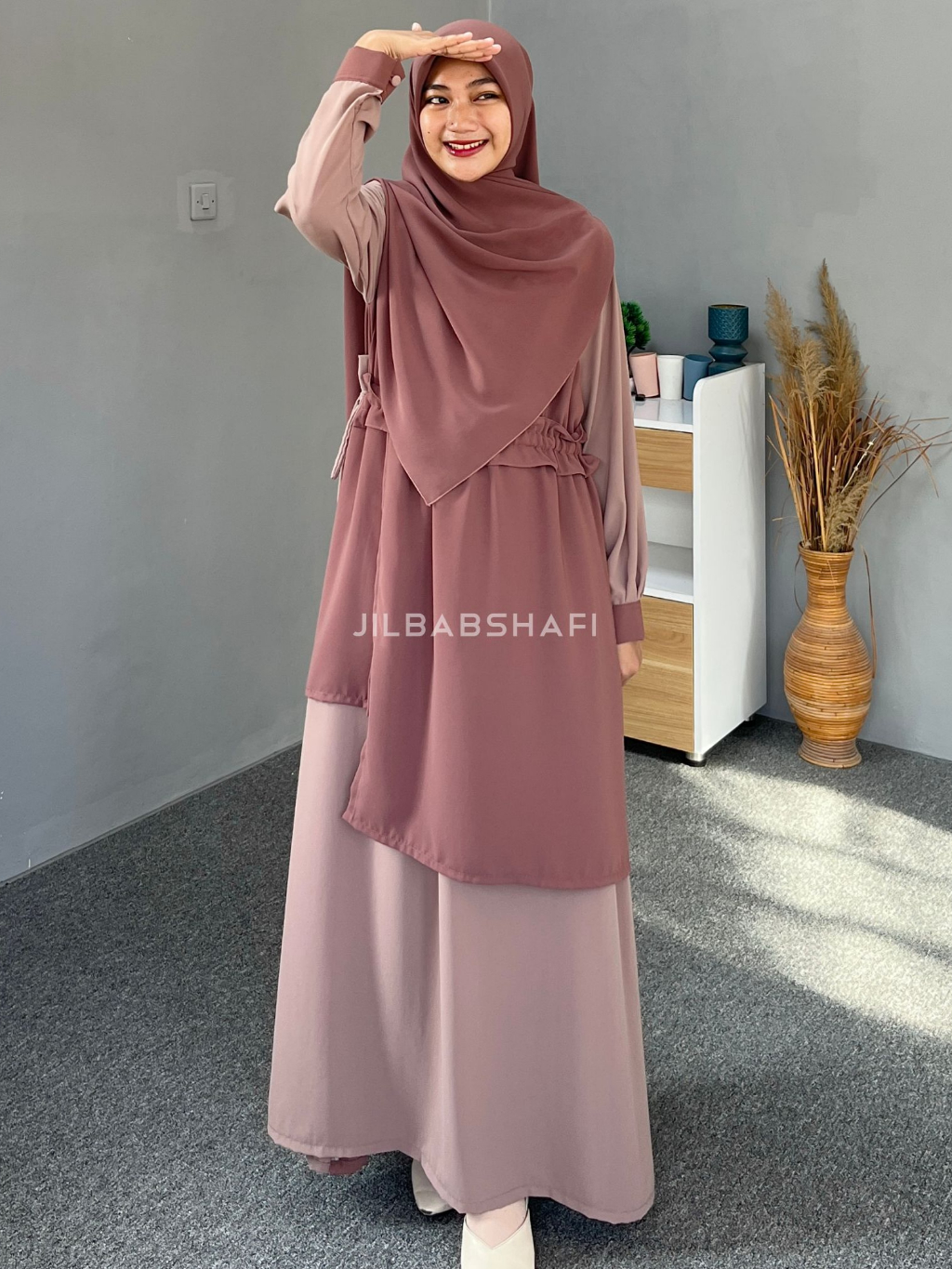 Jual GAMIS DRIYA KOREAN DRESS JILBABSHAFI | Shopee Indonesia