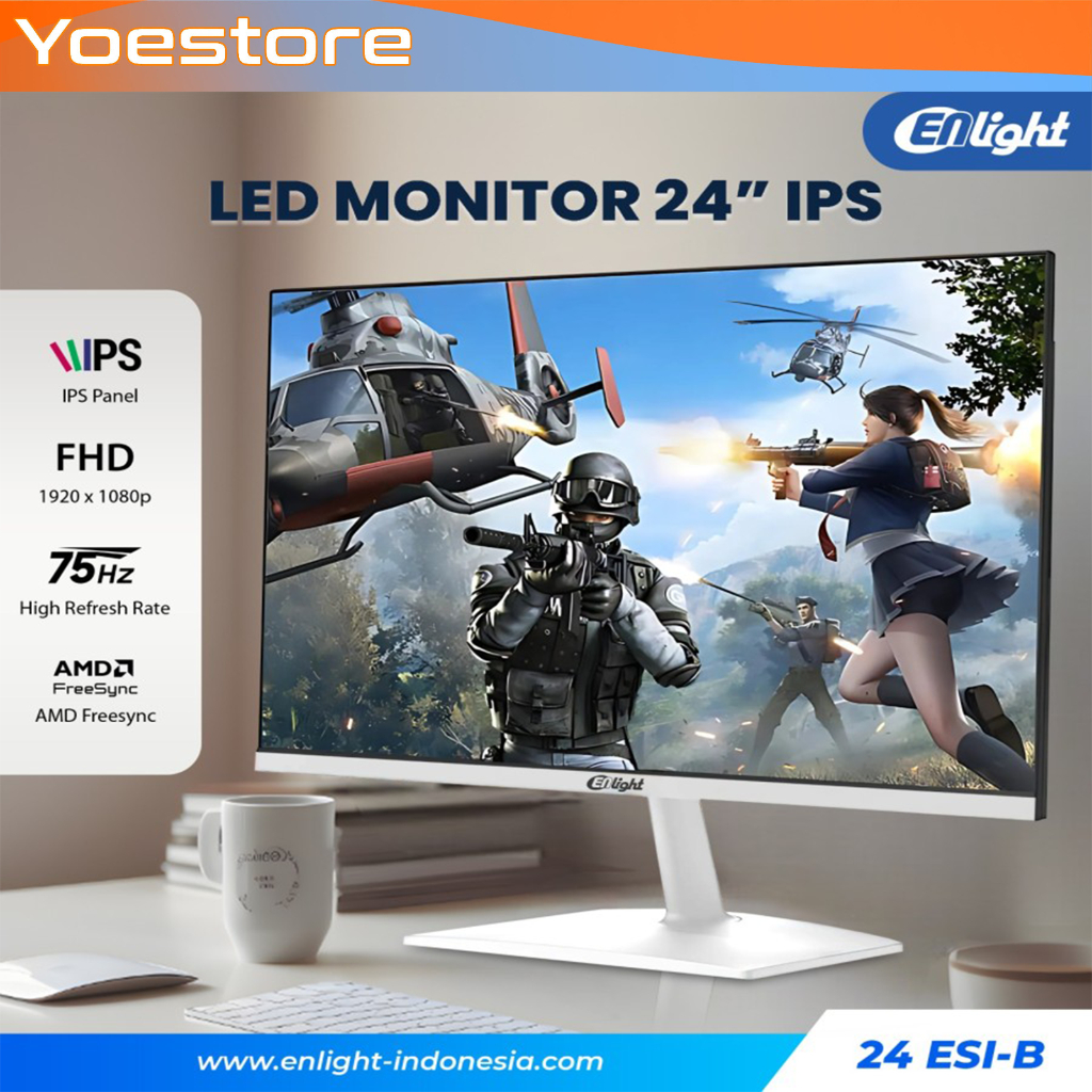 Jual Monitor LED ENLIGHT 24ESI-B 24