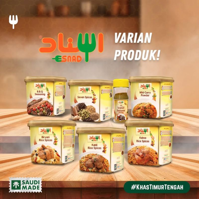Jual Bumbu Rempah Basmati Kebuli Biryani Kabsah Mandhi ESNAD Saudi ...