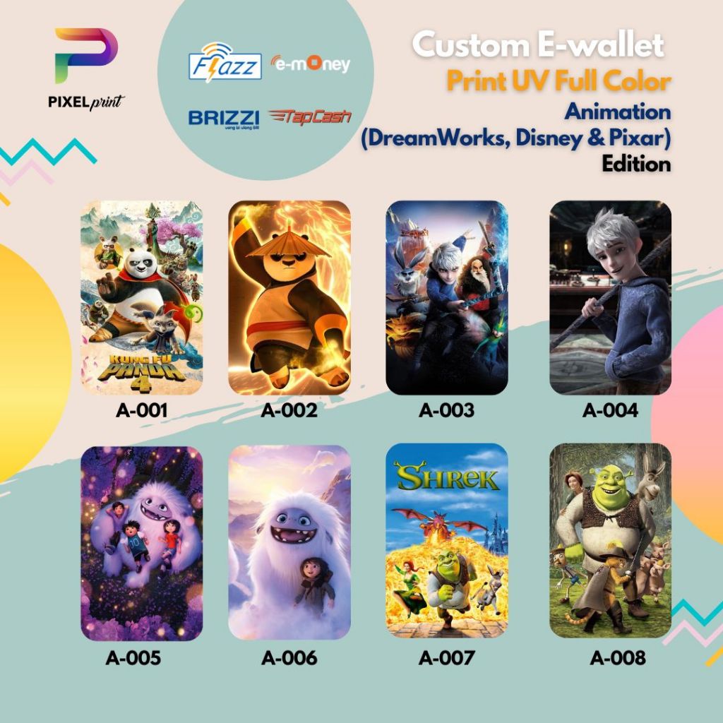 Jual Emoney Flazz BRIZZI TapCash EToll Animation Edition | Shopee Indonesia