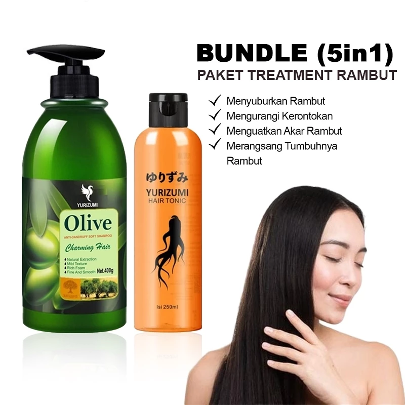 Bundling Serum Rambut Rontok 250ml dan Shampo Zaitun Oilve Anti Ketombe serta Rontok | AutoStock
