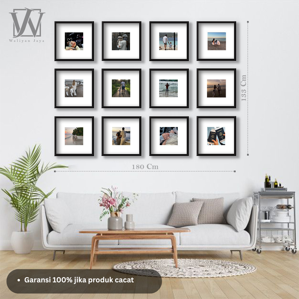 Jual Gallery Frame Set Square Picture Photo Wall | Shopee Indonesia