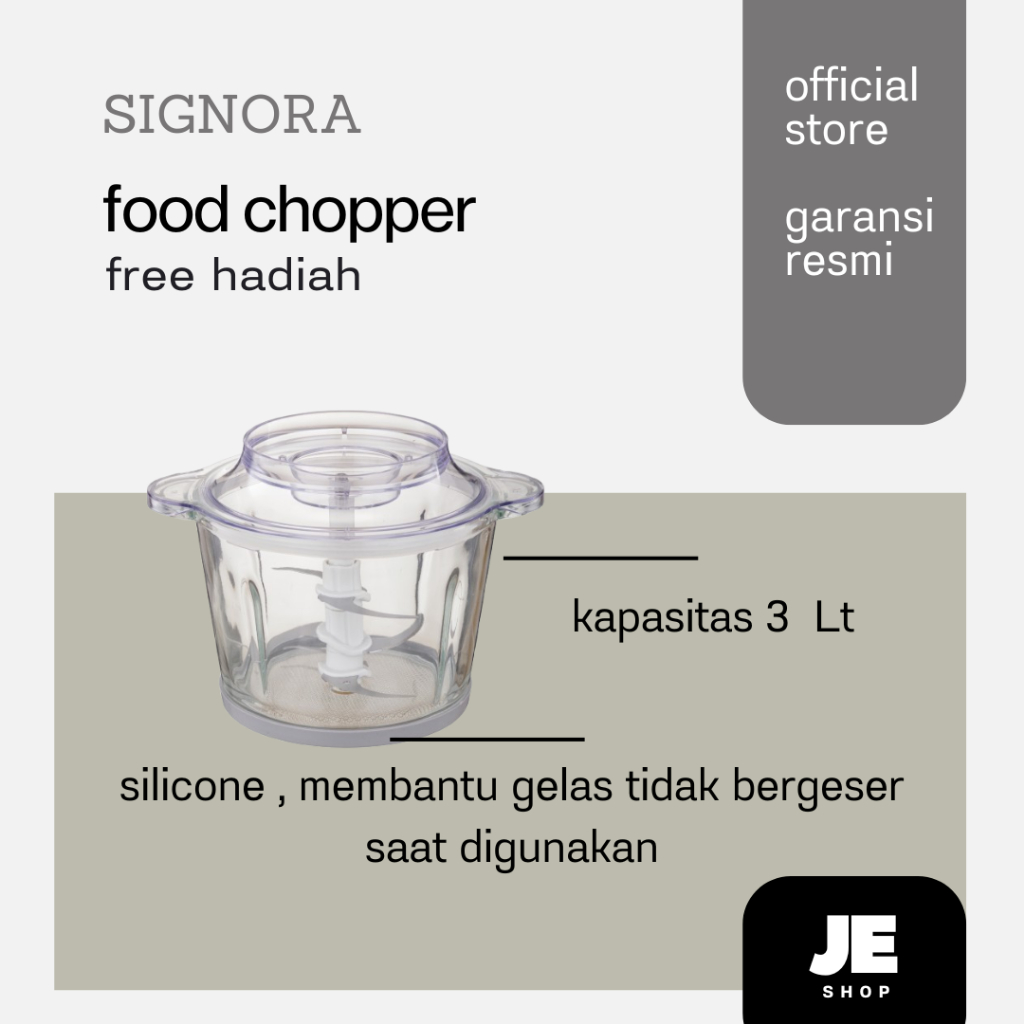Jual Signora Food Chopper (Cocok Untuk Proses Bakso Kapasitas 400 Gr ...