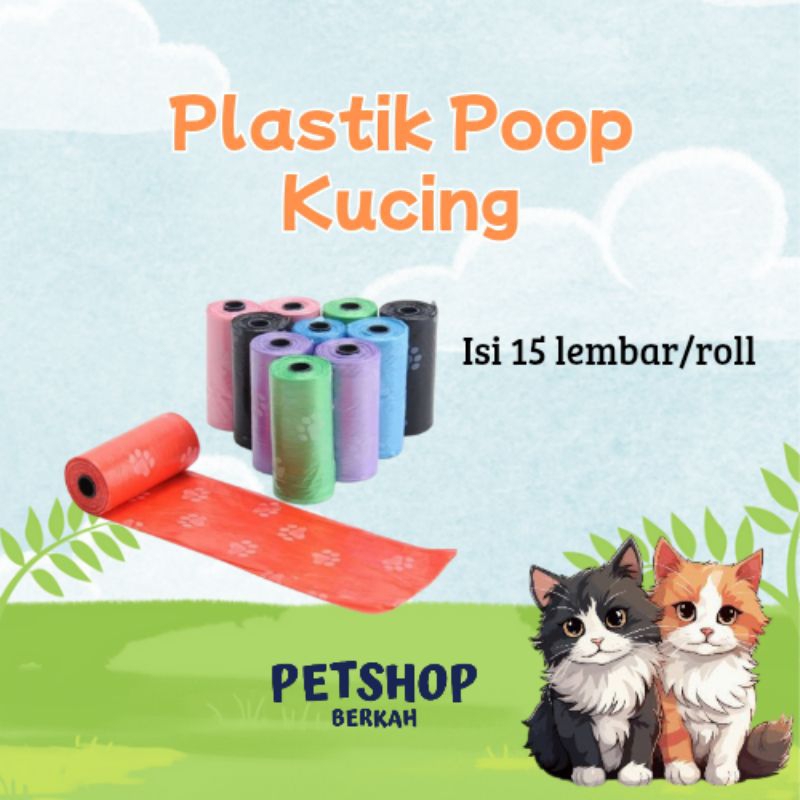 Jual Plastik Poop Sampah Kotoran Kucing/Anjing Motif Jejak Kaki ...